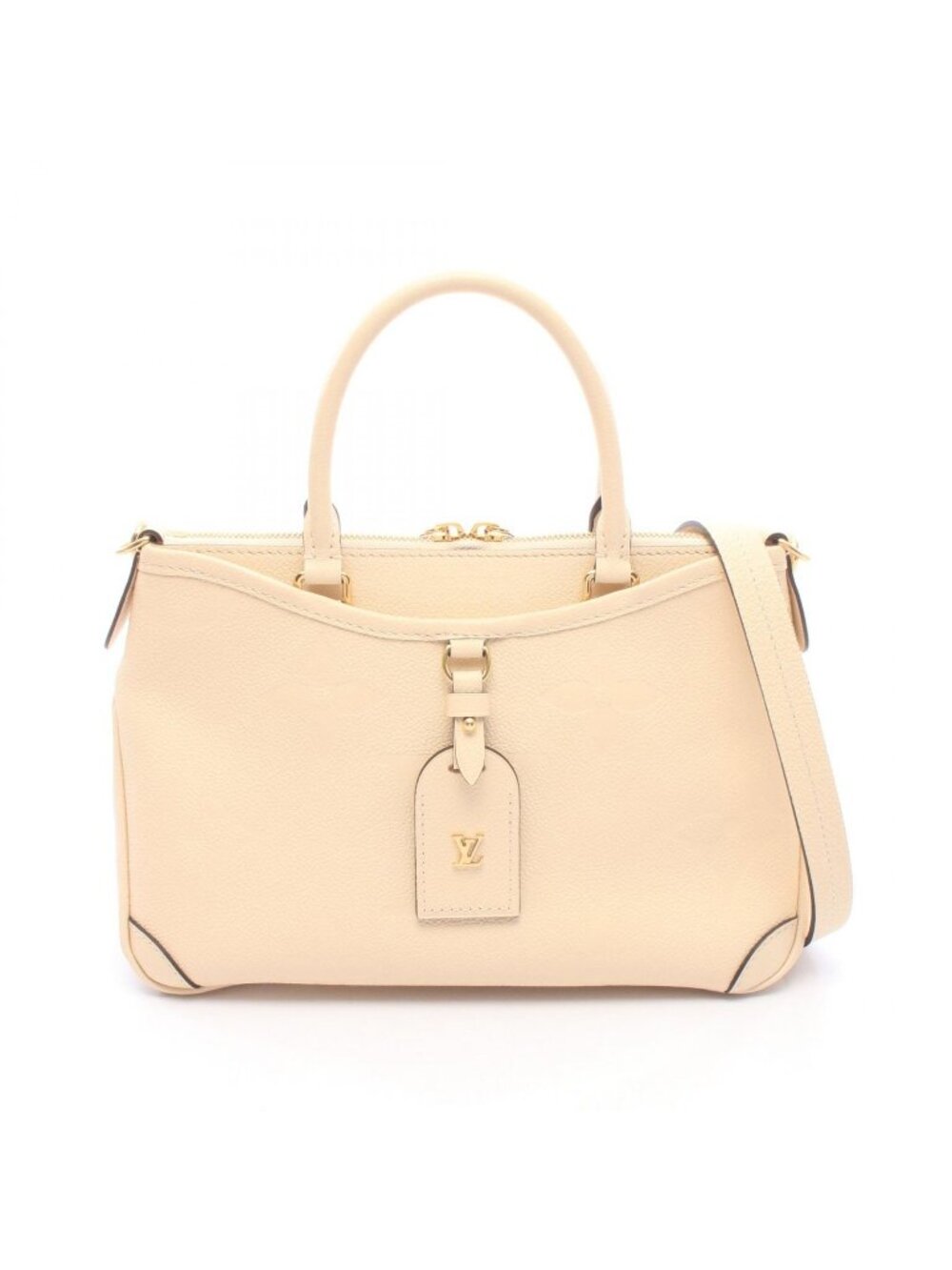 Louis Vuitton Handbag Trianon PM Monogram Empreinte Cream 2-Way Leather